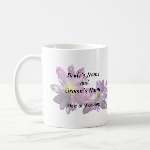 Twee Roze Clematis Koffiemok