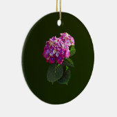 Twee roze hydrangea keramisch ornament (Rechts)