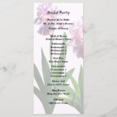 Twee roze irissen programma (Achterkant)