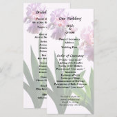 Twee roze irissen programma (Voorkant / Achterkant)