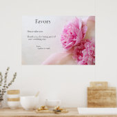 Twee roze pinda's bevoordelen het teken poster (Keuken)