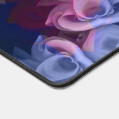 Twee rozen hart in blauw van stilte bureaumat (Hoek)