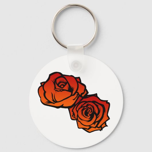 Twee Rozen Sleutelhanger (Voorkant)