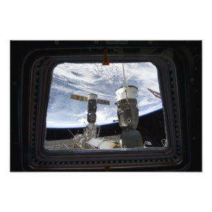 Twee Russische ruimtevaartuigen Foto Afdruk