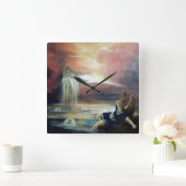 TWEE SAINT JOHN EN FALLEN ANGEL VIERKANTE KLOK (Huis)