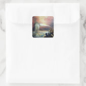 TWEE SAINT JOHN EN FALLEN ANGEL VIERKANTE STICKER (Tas)