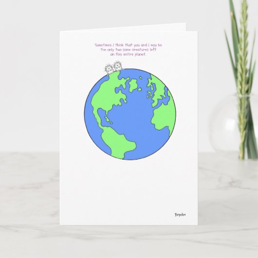 TWEE SANE CREATURES Boynton Kaart (Voorkant)