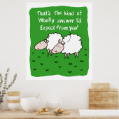 Twee schapenvlees in een veld poster (Keuken)