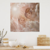 Twee Schattige Angels Poster (Keuken)
