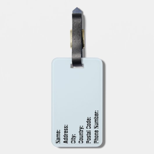 Twee schattige dolfijnen bagagelabel (Achterkant verticaal)