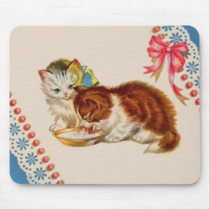twee schattige kittens muismat