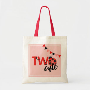 "Twee Schattige" Lieveheersbeestje 2e Verjaardag B Tote Bag