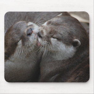 Twee Schattige otters Muismat