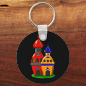Twee schattige torens sleutelhanger (Voorkant)