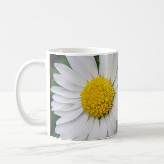 Twee schattige, witte dageraad koffiemok (Links)