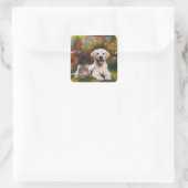 Twee Schattigee Beste Vriend sticker (Tas)