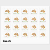Twee Schattigee Bunnies Pasen Stickers (Vel)