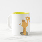 Twee Schattigee Cartoon kamelen Mok (Voorkant links)