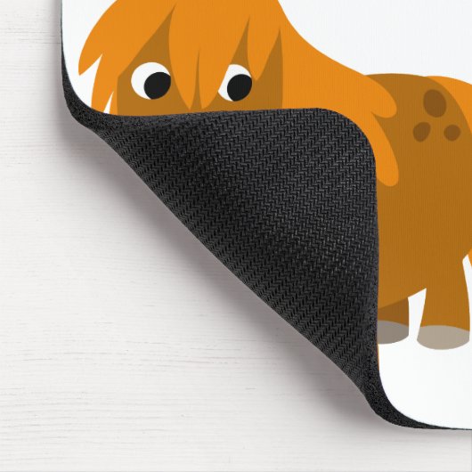Twee Schattigee Cartoon pony's mousepad Muismat (Hoek)
