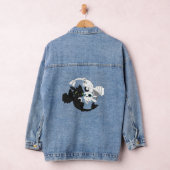 Twee Schattigee draken - zwart en wit Yin Yang Des Denim Jacket (Hangar)