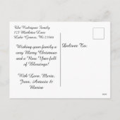 Twee Schattigee kinderen kerst Feestdagenkaart (Achterkant)