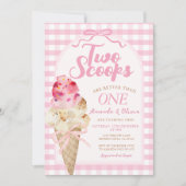 Twee schepjes zijn beter dan een verjaardagsijs kaart (Voorkant)