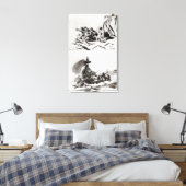 Twee schetsen voor de achterzijde van de medaille, canvas afdruk (Insitu (Slaapkamer))