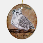 Twee schildpadden keramisch ornament (Links)