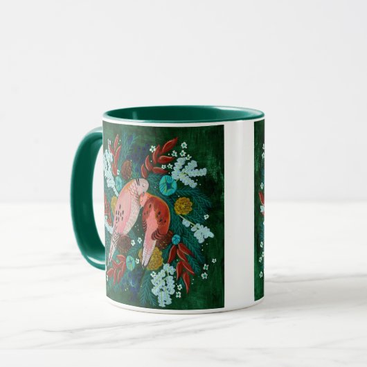 Twee schildpadden kerstfeestdag mok (Voorkant links)