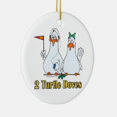 twee schildpadden op de tweede 2e kerstdag keramisch ornament (Rechts)