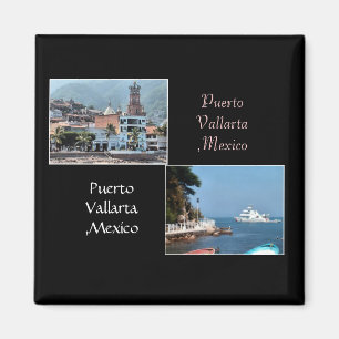 Twee schoten van Puerto Vallarta Magnet Magneet