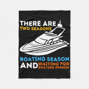 Twee seizoenen varen - Funny Boat Captain en Bo Fleece Deken