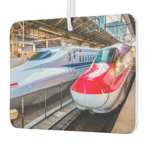 Twee Shinkansen op het Tokyo-station Luchtverfrisser