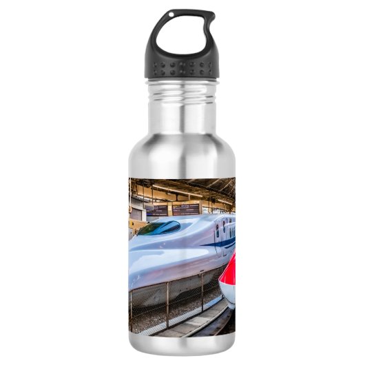 Twee Shinkansen op het Tokyo-station Waterfles (Voorkant)