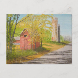 Twee Silos - Sussex County NJ Briefkaart