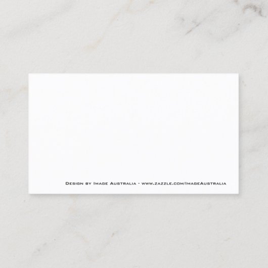 Twee Silver Stripes Blue Visitekaartje (Achterkant)