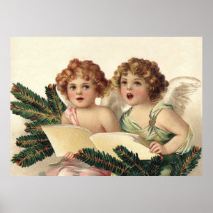Twee Singing Angels Poster