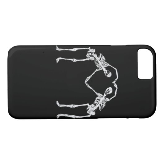 Twee Skeleton Hearts Handen Classic Case-Mate iPhone Case (Achterkant (Horizontaal))