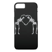 Twee Skeleton Hearts Handen Classic Case-Mate iPhone Case (Achterkant)