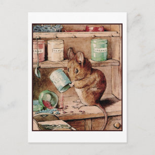 Twee slechte muizen door Beatrix Potter Briefkaart