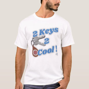 Twee sleutels 2 koele klassieke auto plezier t-shirt