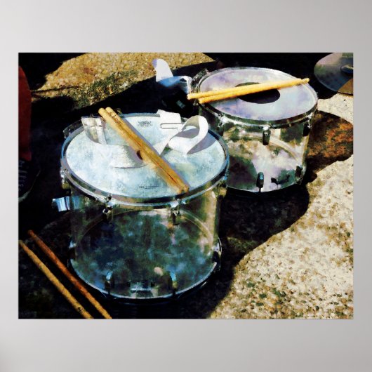 Twee snare drums poster (Voorkant)