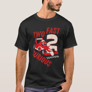 Twee snelle 2 nieuwsgierige geboortedagen 2e dag d t-shirt
