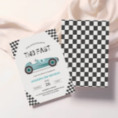 Twee snelle 2 nieuwsgierige racewagens van de twee kaart