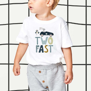 Twee snelle 2de verjaardag van Toddler Tshirt