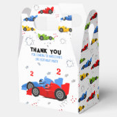 Twee snelle 2e verjaardag Kinder raceauto's naam g Bedankdoosjes (Geopend)