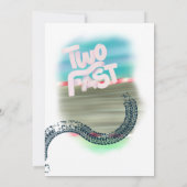 Twee snelle auto aangepaste foto kaart (Achterkant)