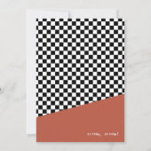 Twee snelle autothema's Uniek Geel Rood Zwart Kaart (Achterkant)