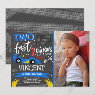 Twee snelle geboortecirkel op de tweede verjaardag kaart