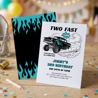 Twee snelle raceauto 🏁 Gasser 2e verjaardag Kaart